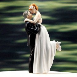 Figurine couple romance peau blanche