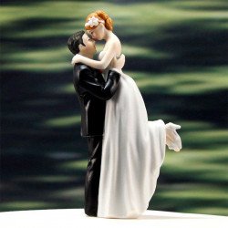 Figurine couple romance peau blanche