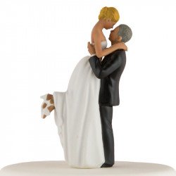 Figurine couple romance peau mate