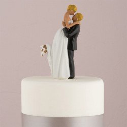 Figurine couple romance peau mate