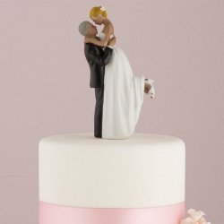 Figurine couple romance peau noire