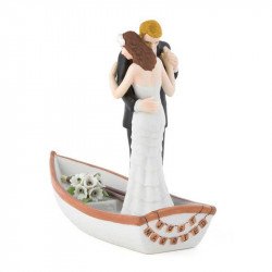 Figurine Couple Dansant sur une barque