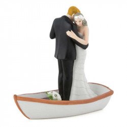 Figurine Couple Dansant sur une barque