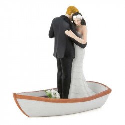 Figurine Couple Dansant sur une barque