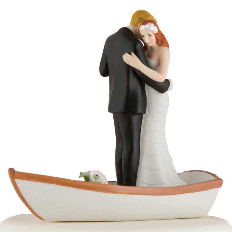 Figurine Couple Dansant sur une barque