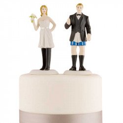 Figurine la mariée porte le pantalon