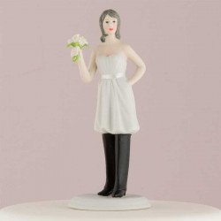 Figurine la mariée porte le pantalon