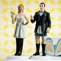 Figurine la mariée porte le pantalon