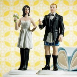 Figurine la mariée porte le pantalon