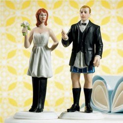 Figurine la mariée porte le pantalon