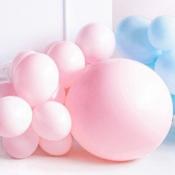 Ballon Rond Géant Rose Pastel - 60 cm