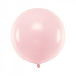 Ballon Rond Géant Rose Pastel - 60 cm