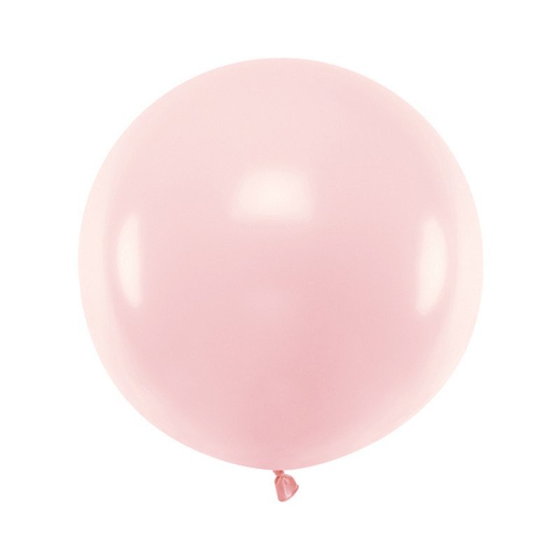 Ballon Rond Géant Rose Pastel - 60 cm