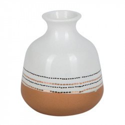 Vase Blanc et Terracotta