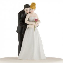 Figurine Couple et sa rose