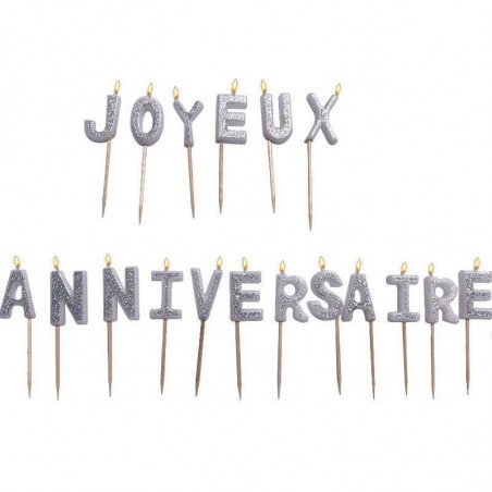 Bougies "joyeux anniversaire"