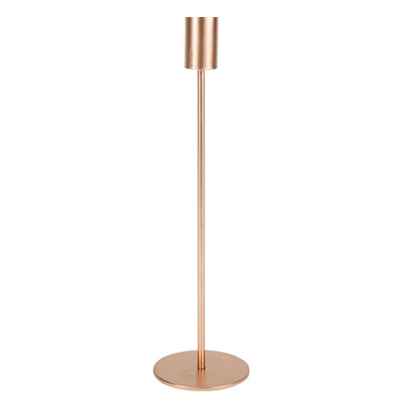 Bougeoir en métal - 29 cm - Rose gold