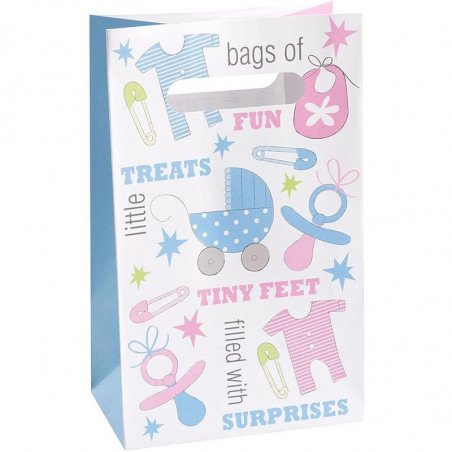 Sac cadeaux petit pieds (x5)