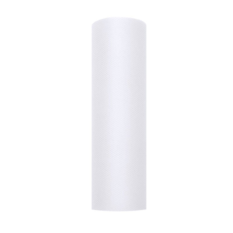 Rouleau de tulle - 15 cm X 9 M - Blanc