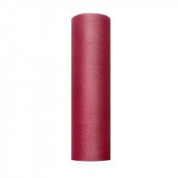 Rouleau de tulle - 15 cm X 9 M - Bordeaux