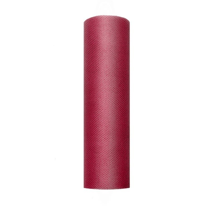 Rouleau de tulle - 15 cm X 9 M - Bordeaux