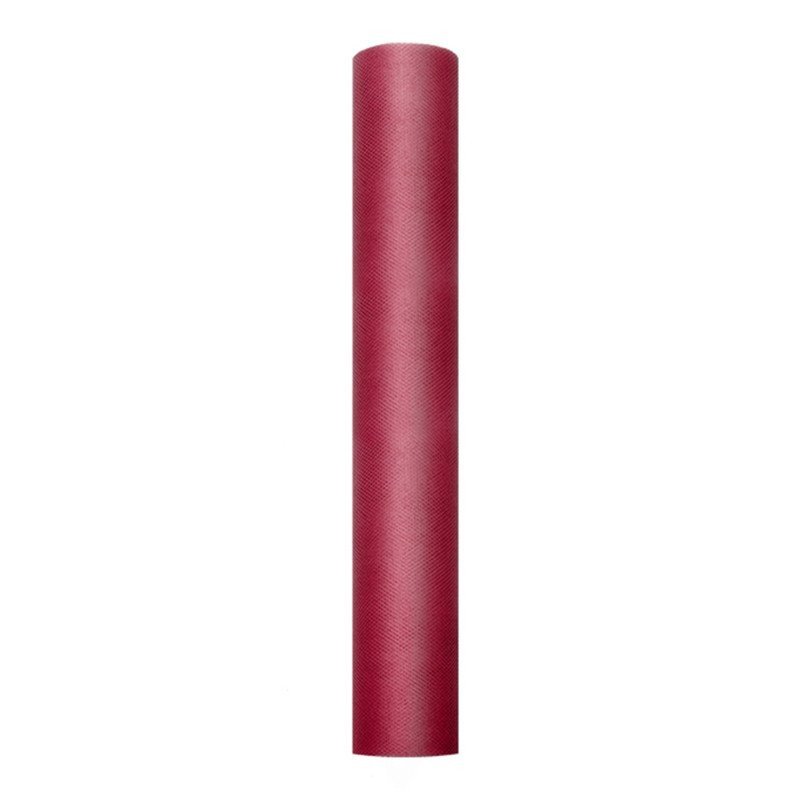 Rouleau de tulle - 30 cm X 9 M - Bordeaux