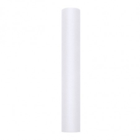 Rouleau de tulle - 30 cm X 9 M - Blanc