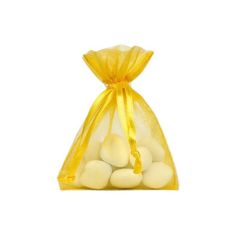 Sachet organdi jaune (x10)