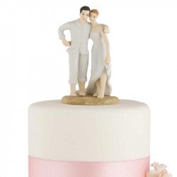 Figurine Couple sur le sable