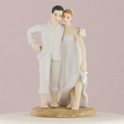 Figurine Couple sur le sable