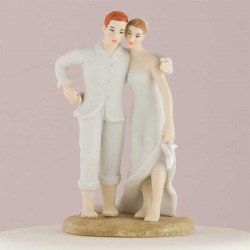 Figurine Couple sur le sable