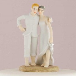 Figurine Couple sur le sable