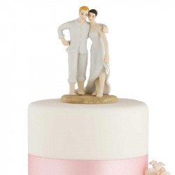 Figurine Couple sur le sable