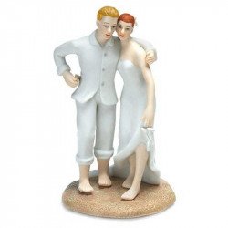 Figurine Couple sur le sable