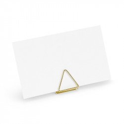 Supports marque-places triangle dorés (x10)