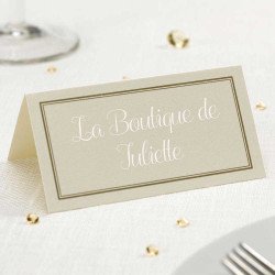 Marque place vierge avec liseret Blanc (x50)