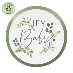 Assiettes "Hey Baby" (x8)