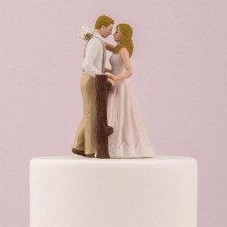 Figurine de mariage rustique