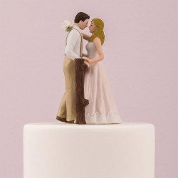 Figurine de mariage rustique