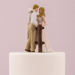 Figurine de mariage rustique