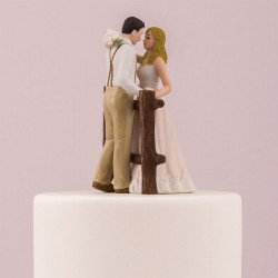 Figurine de mariage rustique