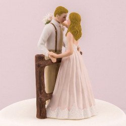 Figurine de mariage rustique