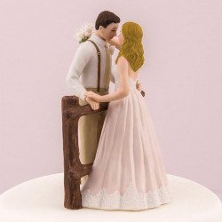 Figurine de mariage rustique