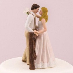 Figurine de mariage rustique