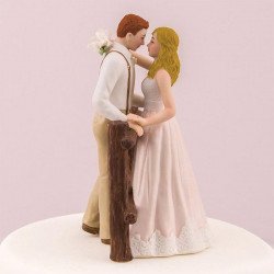 Figurine de mariage rustique