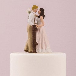 Figurine de mariage rustique