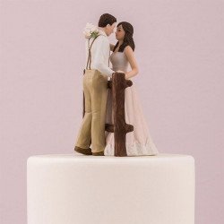 Figurine de mariage rustique