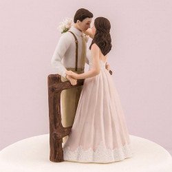 Figurine de mariage rustique