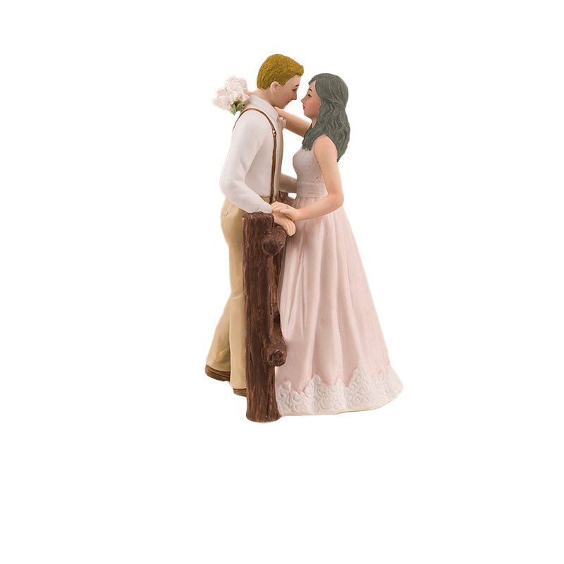 Figurine de mariage rustique