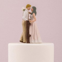 Figurine de mariage rustique